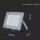 Holofote LED SAMSUNG CHIP LED/200W/230V 6400K IP65 cinzento