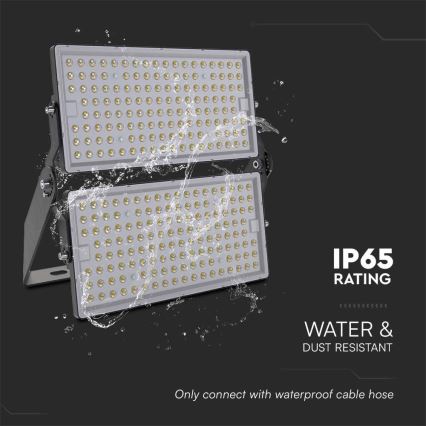 Holofote LED SAMSUNG CHIP LED/500W/230V 6500K IP65 cinzento