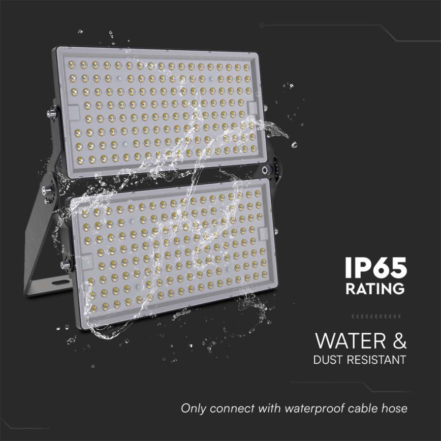 Holofote LED SAMSUNG CHIP LED/500W/230V 6500K IP65 cinzento