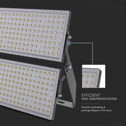 Holofote LED SAMSUNG CHIP LED/500W/230V 6500K IP65 cinzento