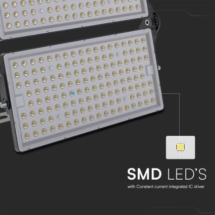 Holofote LED SAMSUNG CHIP LED/500W/230V 6500K IP65 cinzento