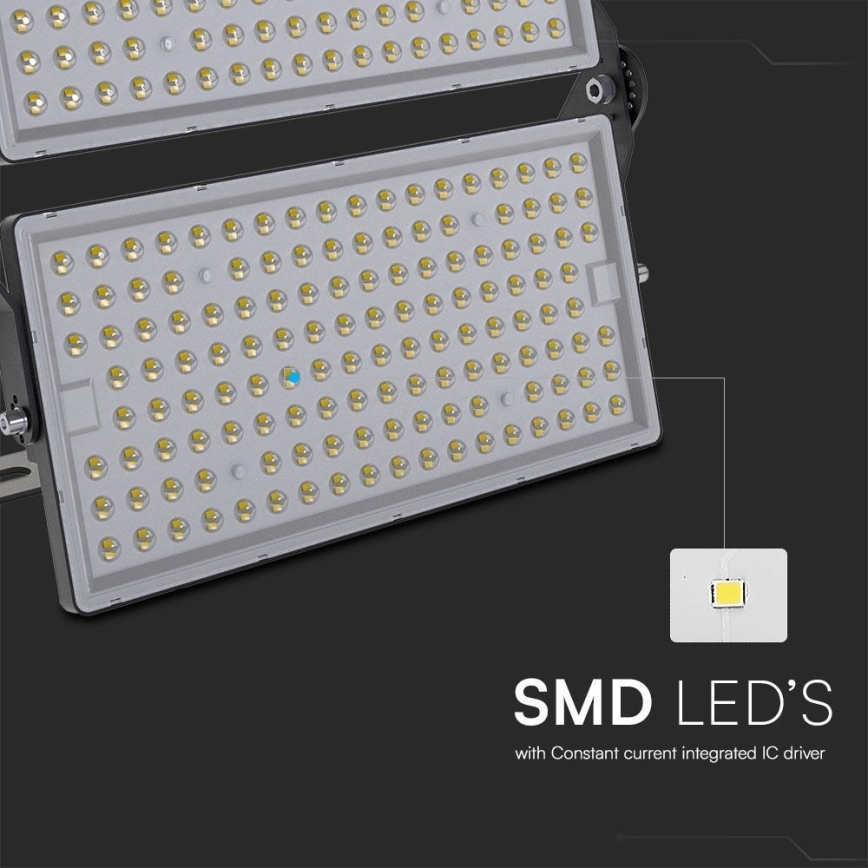 Holofote LED SAMSUNG CHIP LED/500W/230V 6500K IP65 cinzento