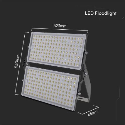 Holofote LED SAMSUNG CHIP LED/500W/230V 6500K IP65 cinzento
