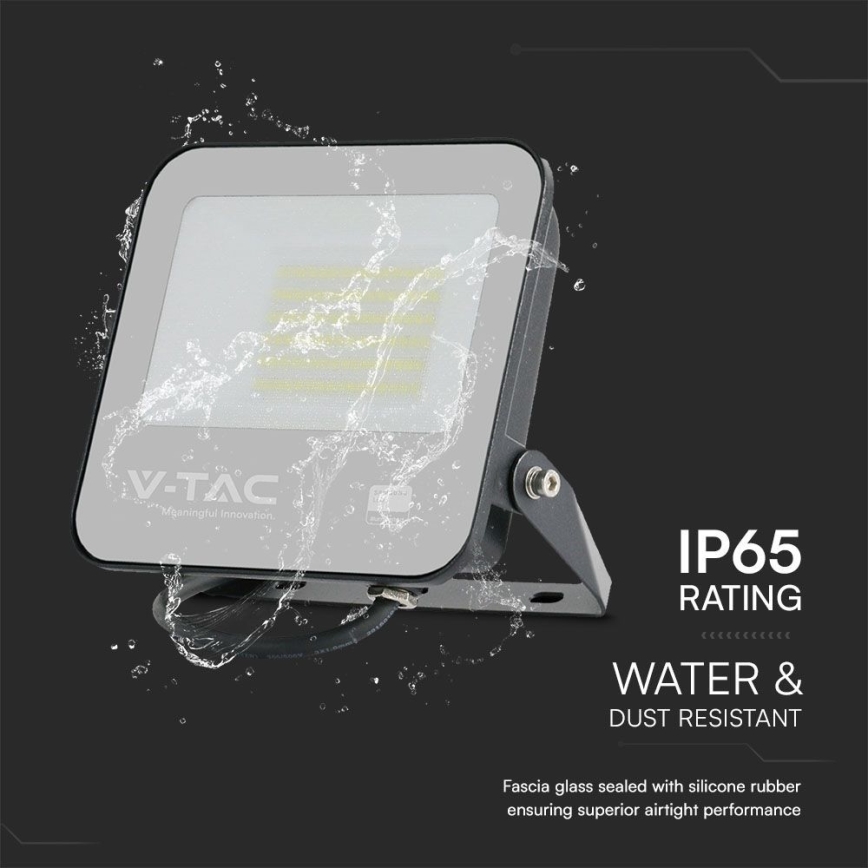 Holofote LED SAMSUNG CHIP LED/50W/230V 4000K IP65 preto