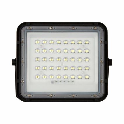 Holofote LED solar para exterior com regulação LED/10W/3,2V IP65 4000K 6000 mAh preto + comando