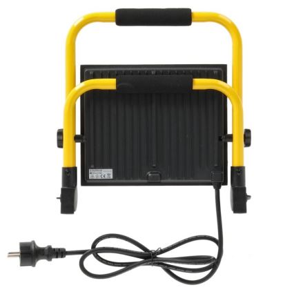 Holofote portátil LED TIGRA LED/100W/4000K IP54 preto/amarelo