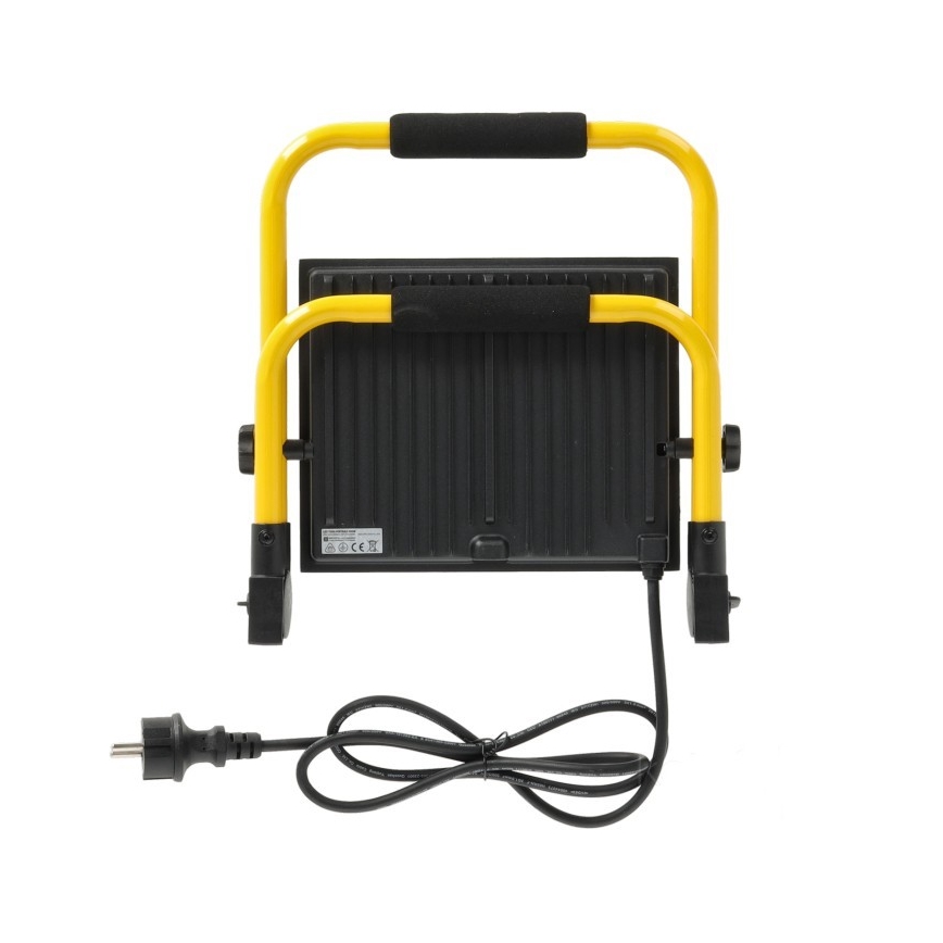 Holofote portátil LED TIGRA LED/100W/4000K IP54 preto/amarelo