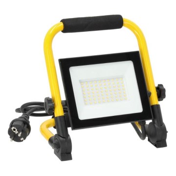 Holofote portátil LED TIGRA LED/50W/4000K IP54 preto/amarelo