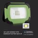 Holofote recarregável LED SAMSUNG CHIP + função SOS LED/10W/3,7V/USB IP44 4000K verde