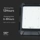 Holofote LED solar LED/10W/3,7V IP65 4000K preto + comando