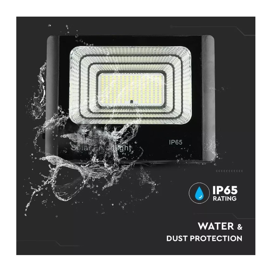 Holofote solar LED com regulação LED/16W/3,2V 6000K IP65 + controlo remoto