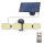 Holofote solar LED com sensor 4xLED/2,5W/6V IP65 + controlo remoto