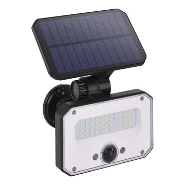 Holofote solar LED com sensor de movimento SPILO LED/3,7V 3600mAh 4000K IP54 + comando
