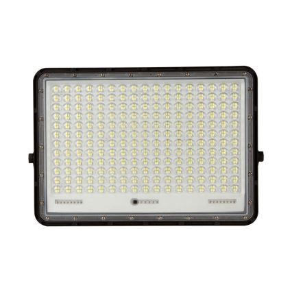 Holofote solar LED exterior LED/30W/3,2V 4000K preto IP65 + comando