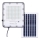Holofote solar LED para exterior com regulação LED/100W/3,2V 4500K IP65 preto + comando