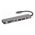 Hub USB 7em1 Power Delivery 100W HDMI 4K