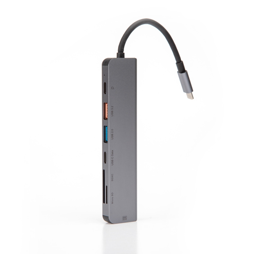 Hub USB 7em1 Power Delivery 100W HDMI 4K