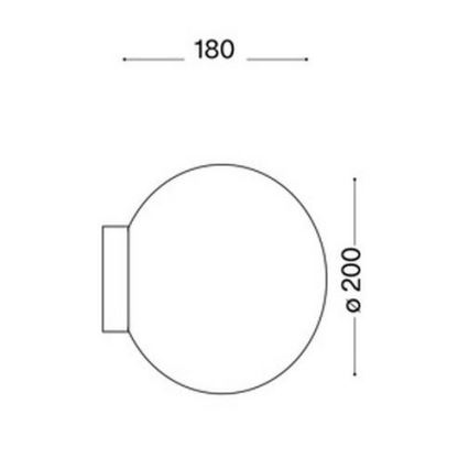 Ideal Lux 59815 - Luminária de parede LED RGBW dimerizável MAPA 1xE27/9W/230V 2700-6500K