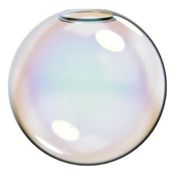 Ideal Lux - Abajur de substituição para candeeiro MAPA diâmetro 15 cm transparente