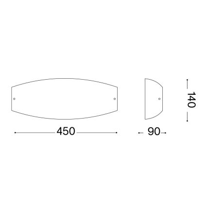 Ideal Lux - Aplique de parede ALI 2xE27/60W/230V branco