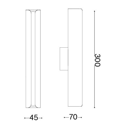 Ideal Lux - Aplique de Parede LED DORICA LED/8,5W/230V CRI 90 preto