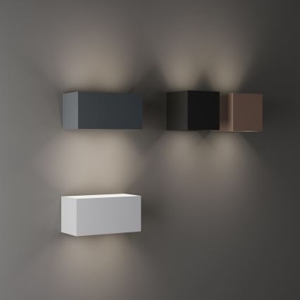 Ideal Lux - Aplique de parede exterior ATOM LED/12W/230V CRI 90 IP54 castanho
