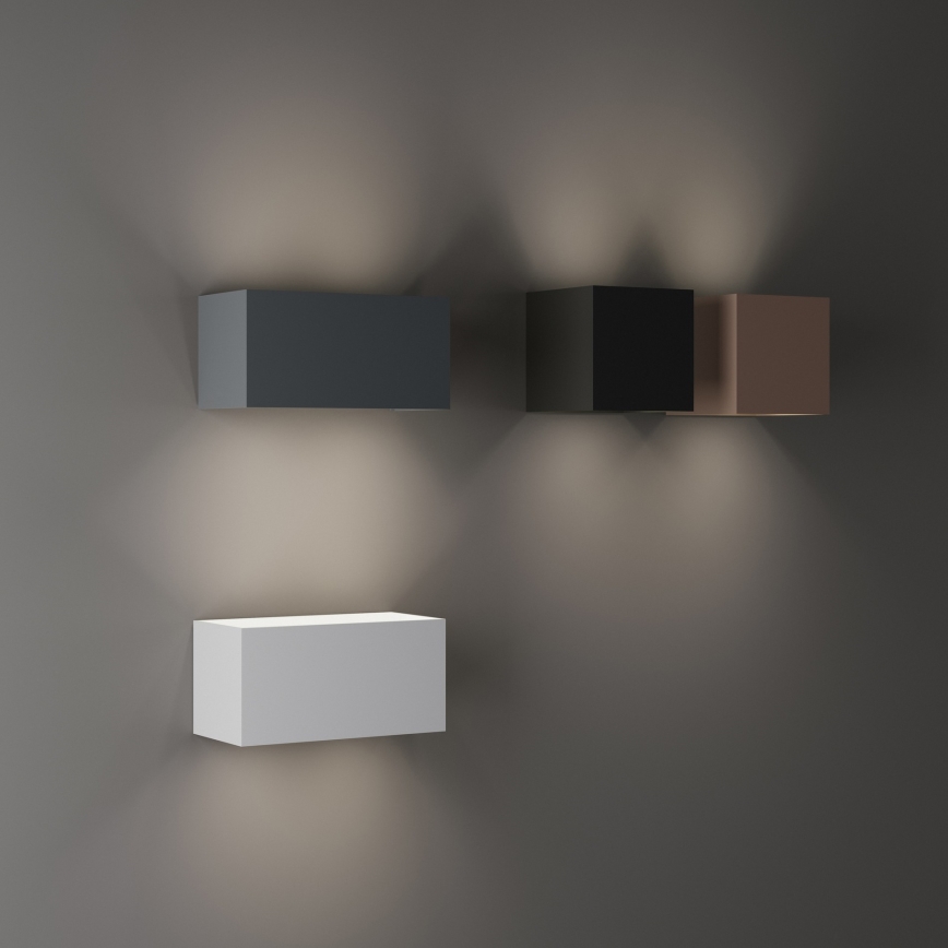 Ideal Lux - Aplique de parede exterior ATOM LED/12W/230V CRI 90 IP54 castanho