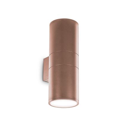 Ideal Lux - Aplique de parede exterior GUN 1xE27/60W/230V 31 cm IP54 castanho