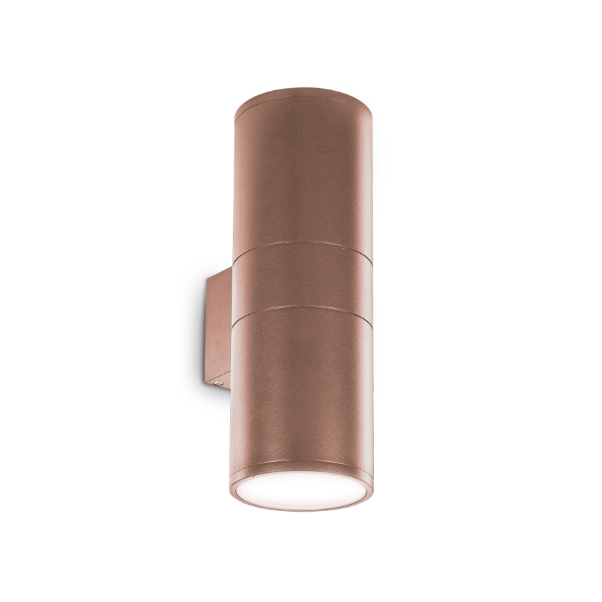 Ideal Lux - Aplique de parede exterior GUN 1xE27/60W/230V 31 cm IP54 castanho