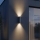 Ideal Lux - Aplique de parede exterior GUN 1xGU10/35W/230V 21 cm IP44 cinzento