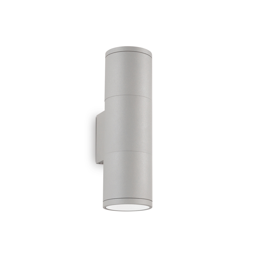Ideal Lux - Aplique de parede exterior GUN 1xGU10/35W/230V 21 cm IP44 cinzento