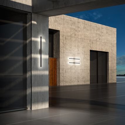 Ideal Lux - Aplique LED de parede para exterior LINEA LED/20W/230V CRI 90 104 cm IP54 antracite