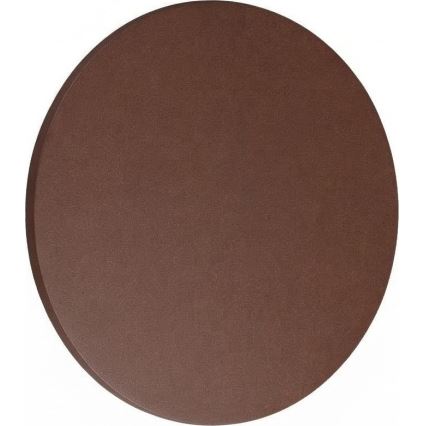 Ideal Lux - Aplique de parede exterior LED PUNTO LED/16W/230V CRI 90 Ø 30 cm IP54 castanho