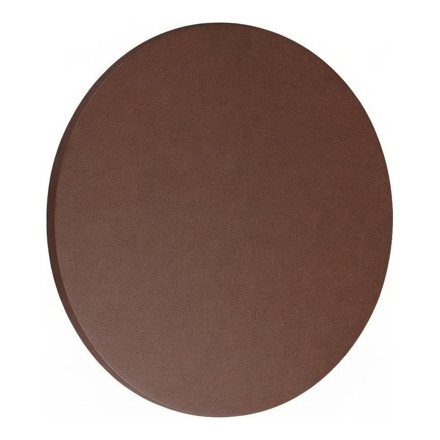 Ideal Lux - Aplique de parede LED para exterior PUNTO LED/9W/230V CRI 90 Ø 18 cm IP54 castanho