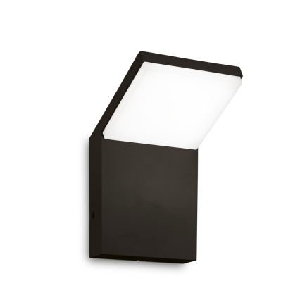 Ideal Lux - Aplique de parede LED para exterior STYLE LED/8,5W/230V 3000K CRI 90 IP54 preto