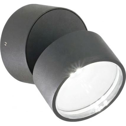 Ideal Lux - Arandela LED para exterior OMEGA LED/7W/230V CRI 90 IP54 antracite