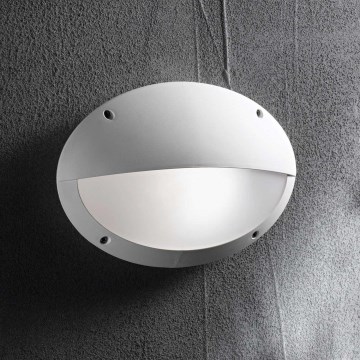 Ideal Lux - Aplique de parede exterior POLAR 1xE27/23W/230V IP66 branco