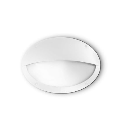 Ideal Lux - Aplique de parede exterior POLAR 1xE27/23W/230V IP66 branco
