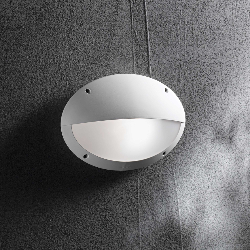Ideal Lux - Aplique de parede exterior POLAR 1xE27/23W/230V IP66 branco