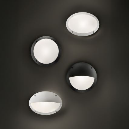 Ideal Lux - Aplique de parede exterior POLAR 1xE27/23W/230V IP66 branco