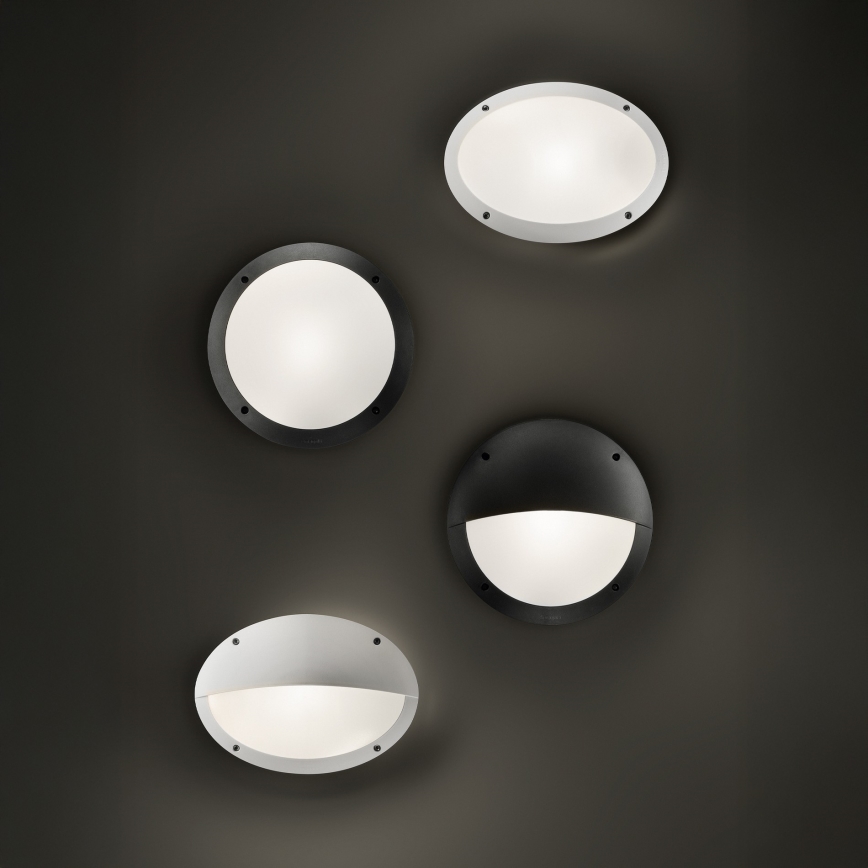 Ideal Lux - Aplique de parede exterior POLAR 1xE27/23W/230V IP66 branco