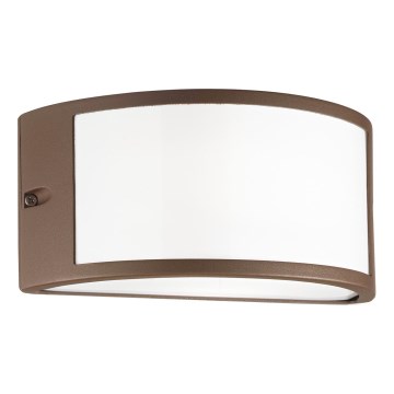 Ideal Lux - Aplique de parede exterior REX 1xE27/60W/230V IP44 castanho
