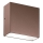 Ideal Lux - Aplique de parede exterior TETRIS 1xG9/15W/230V IP44 castanho