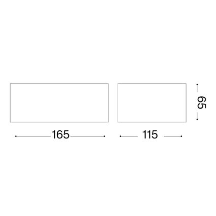 Ideal Lux - Aplique de parede exterior TWIN 1xG9/28W/230V IP44 castanho