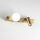 Ideal Lux - Aplique de parede LED BINOMIO 2xLED/3W/230V CRI 90 latão