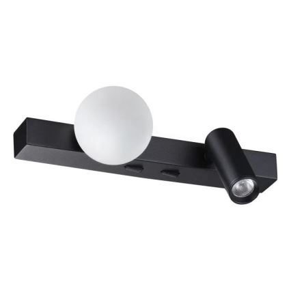Ideal Lux - Aplique de parede LED BINOMIO 2xLED/3W/230V CRI 90 preto