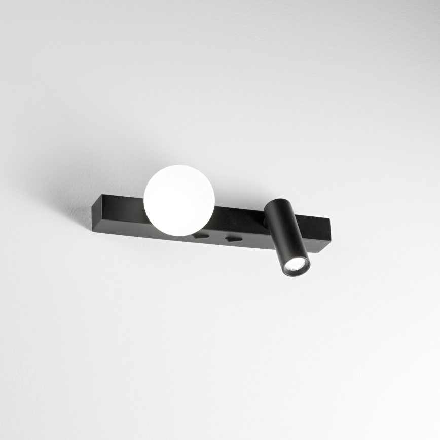 Ideal Lux - Aplique de parede LED BINOMIO 2xLED/3W/230V CRI 90 preto