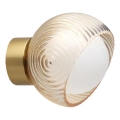 Ideal Lux - Aplique de parede LED BLOOM 1xG9/3W/230V dourado/bege fumê