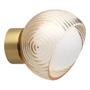 Ideal Lux - Aplique de parede LED BLOOM 1xG9/3W/230V dourado/bege fumê