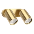 Ideal Lux - Aplique de parede LED DYNAMITE 2xGU10/7W/230V CRI 90 latão
